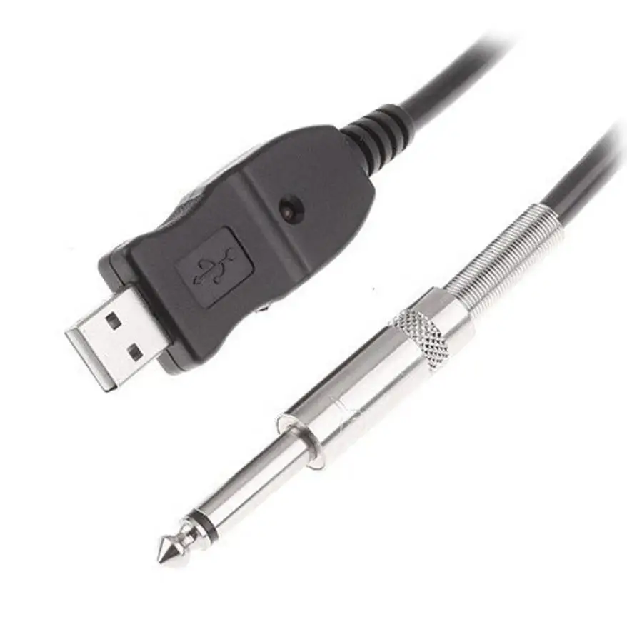PC Твердый чехол для переноски USB кабель Гитарный Интерфейс мужчина к 6 35 мм 1/4