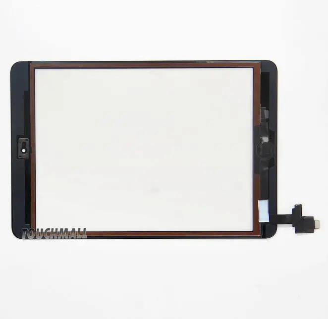 Сенсорный экран+ кнопка домой+ микросхема для iPad Mini 1 A1432 A1454 A1455 Mini 2 A1489 A1490 A1491 черный белый+ Инструменты+ закаленное стекло