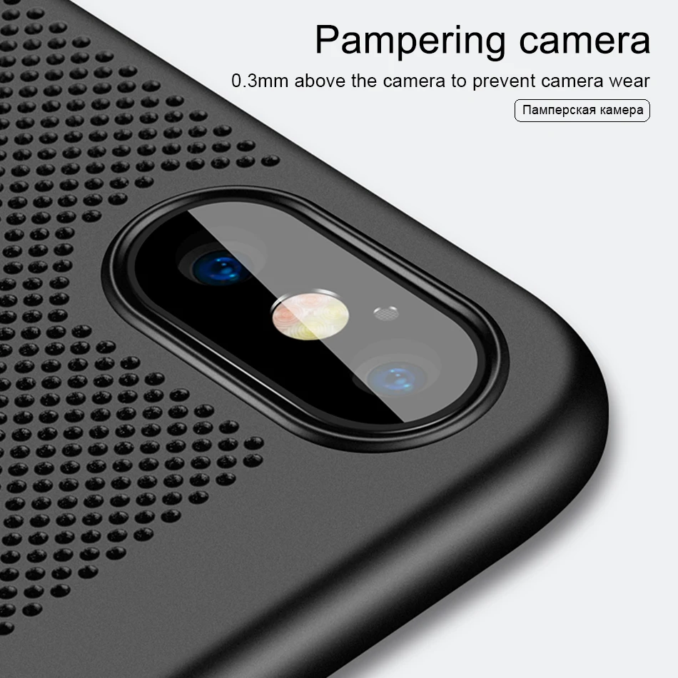 Crouch Ultra Slim Protective Phone Case For iPhone 7 6 6S Plus Hard PC Heat Dissipation for X 8 5 5s Cover capa |