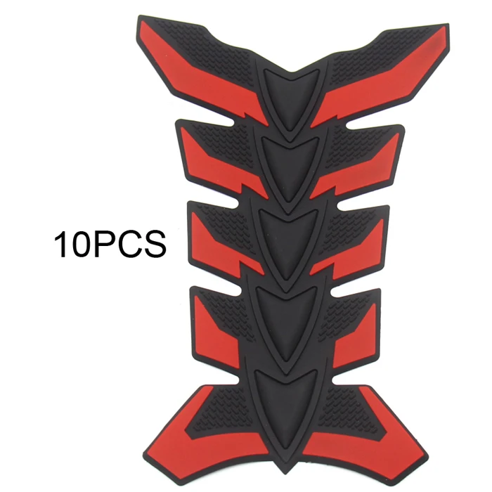 D 10PCS 10 шт. мотоциклетные 3D танк Pad Защитная Наклейка Стикеры для Kawasaki Z800 Z900 Z1000 Z650 Z750 - Цвет: D 10PCS