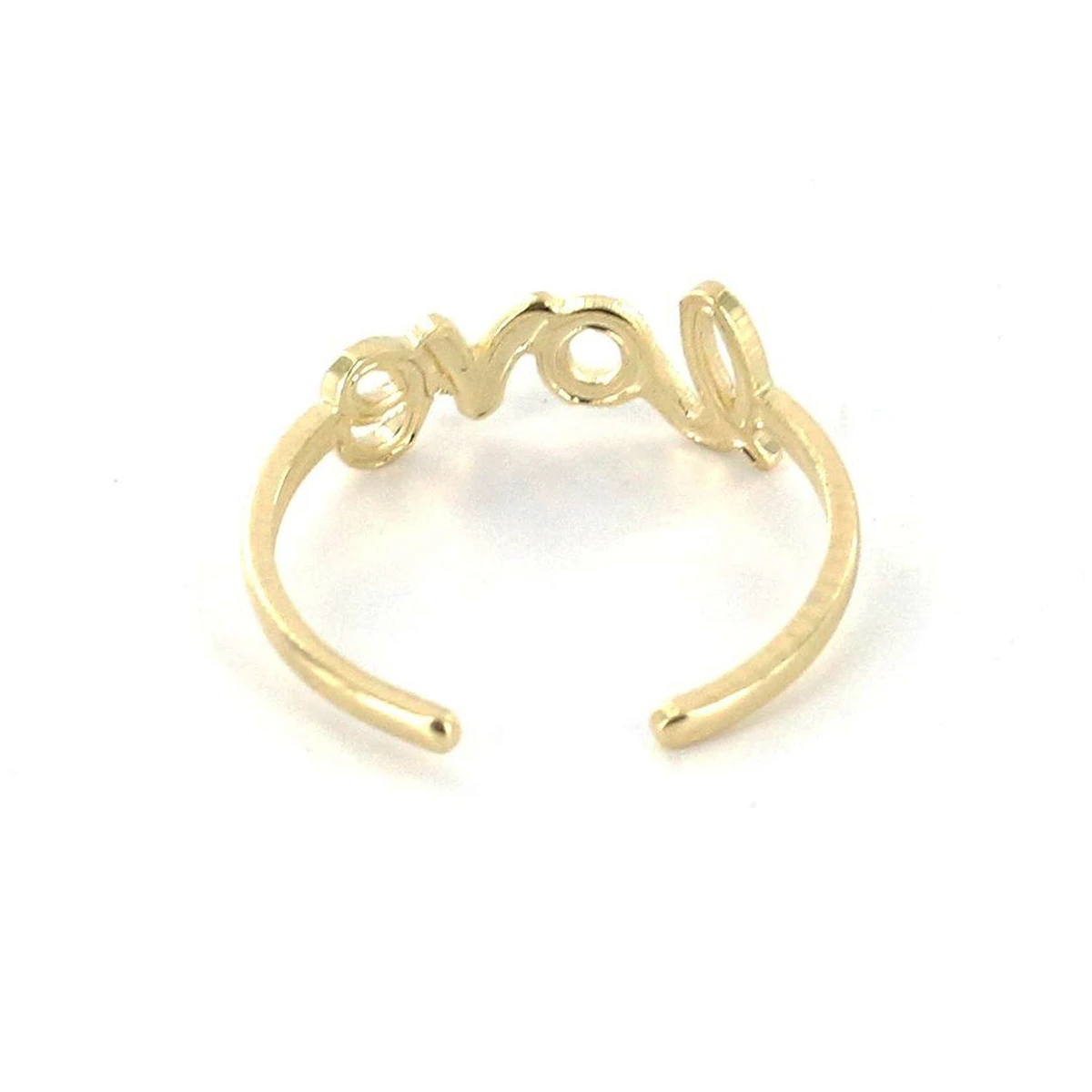 Мода регулируемый любовь узор с кольцом стопы jewellery (золото) | Украшения и