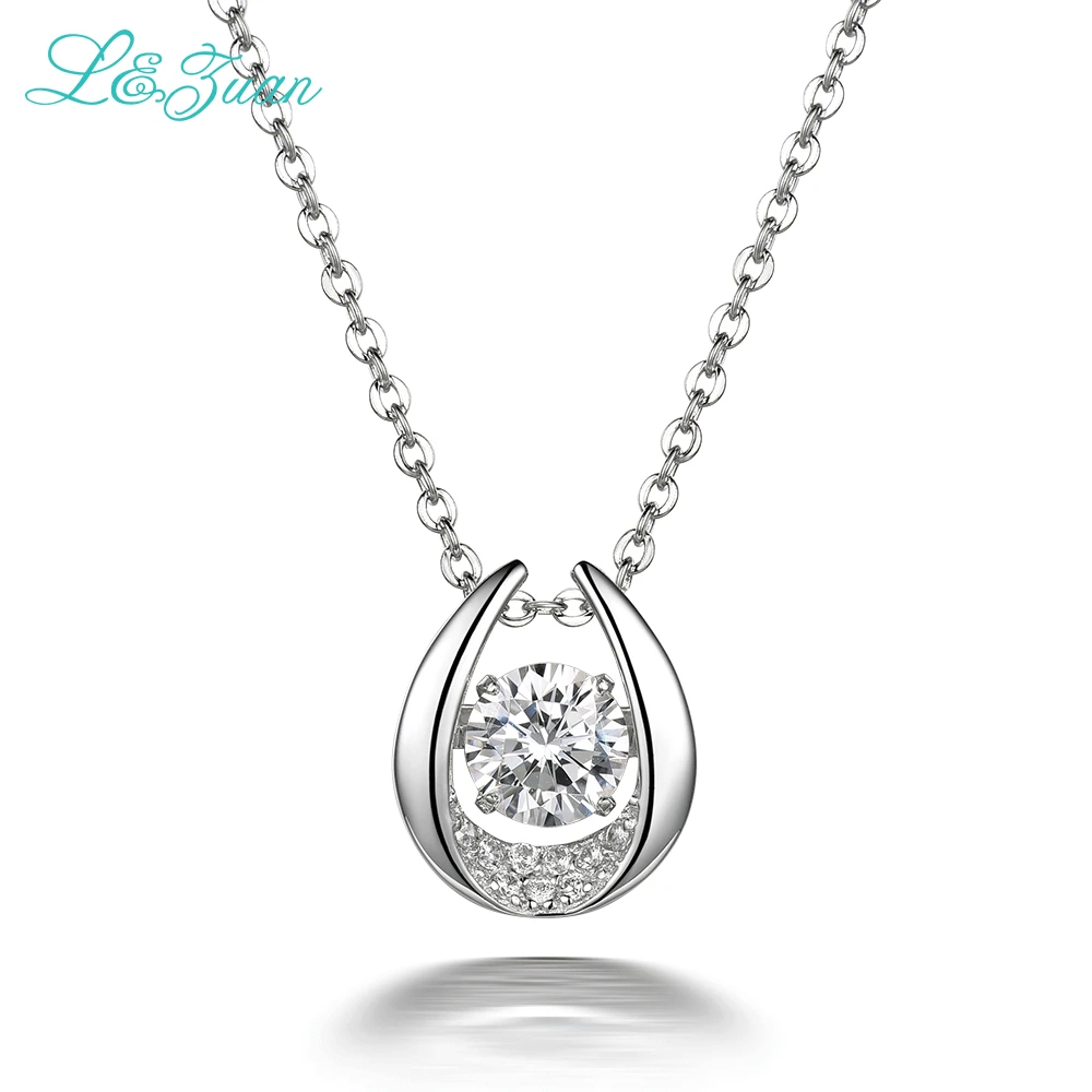 L & zuan 925 серебро 0.9ct камень Япония оригинальная умная серия Танцующая подвеска