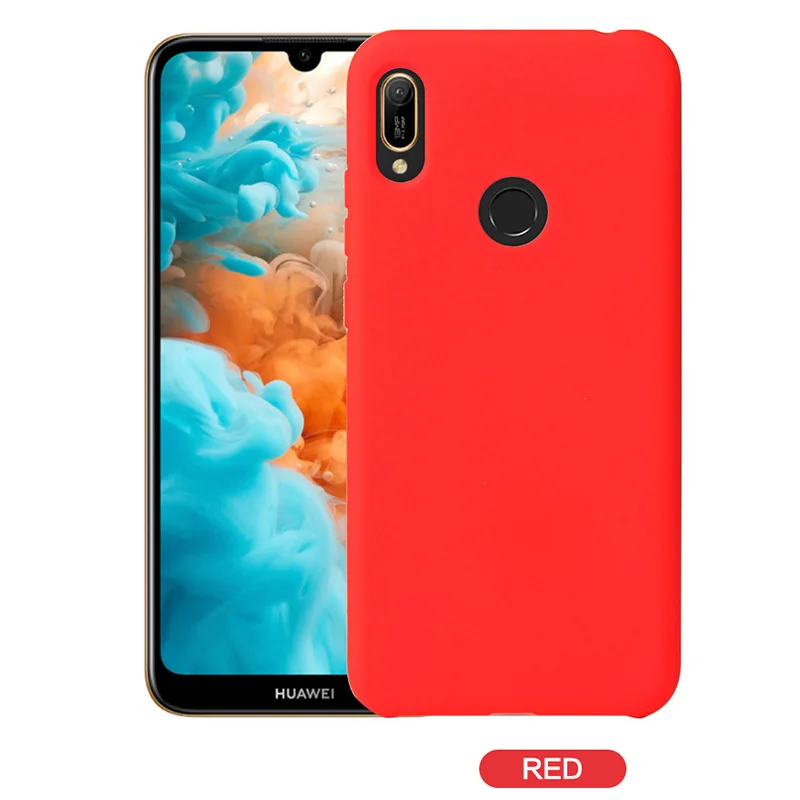 имитация копия официальный оригинальный силиконовый чехол на huawei Y7 2019/Y7 Prime 2019