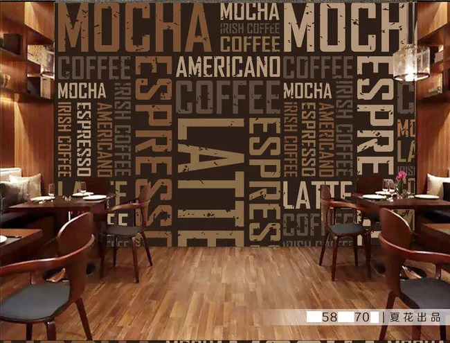 Обои в стиле ретро с персональными буквами зеркальные фотообои для гостиной