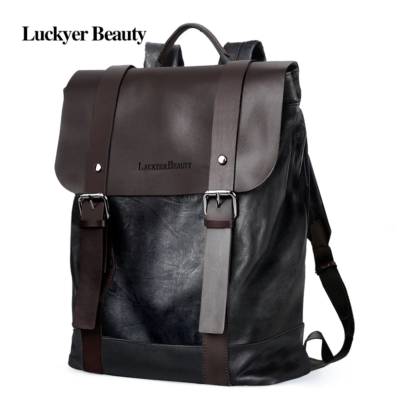 LUCKYER BEAUTY модный мужской рюкзак в Корейском стиле роскошные Брендовые мужские
