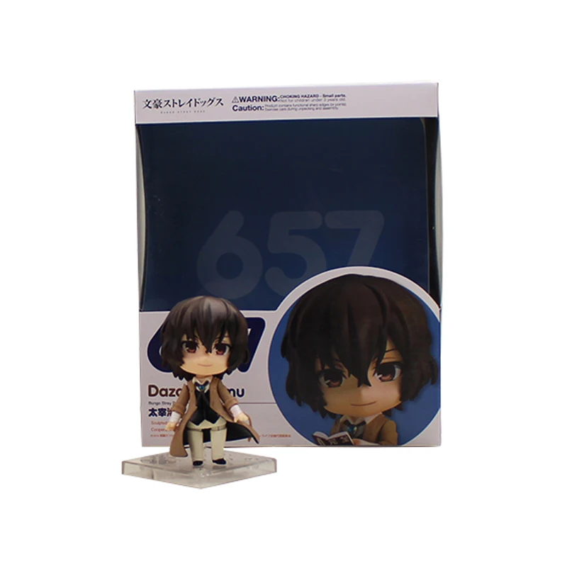 657 With Box Bungo бродячие собаки фигурка Nendoroid 657 дазай Осаму 676 накахара чуя модель игрушки для коллекции - Цвет: 657 With Box