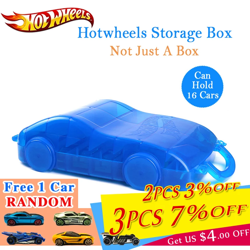 Ящик для хранения игрушечных автомобилей Hot Wheels 16 шт. многофункциональная