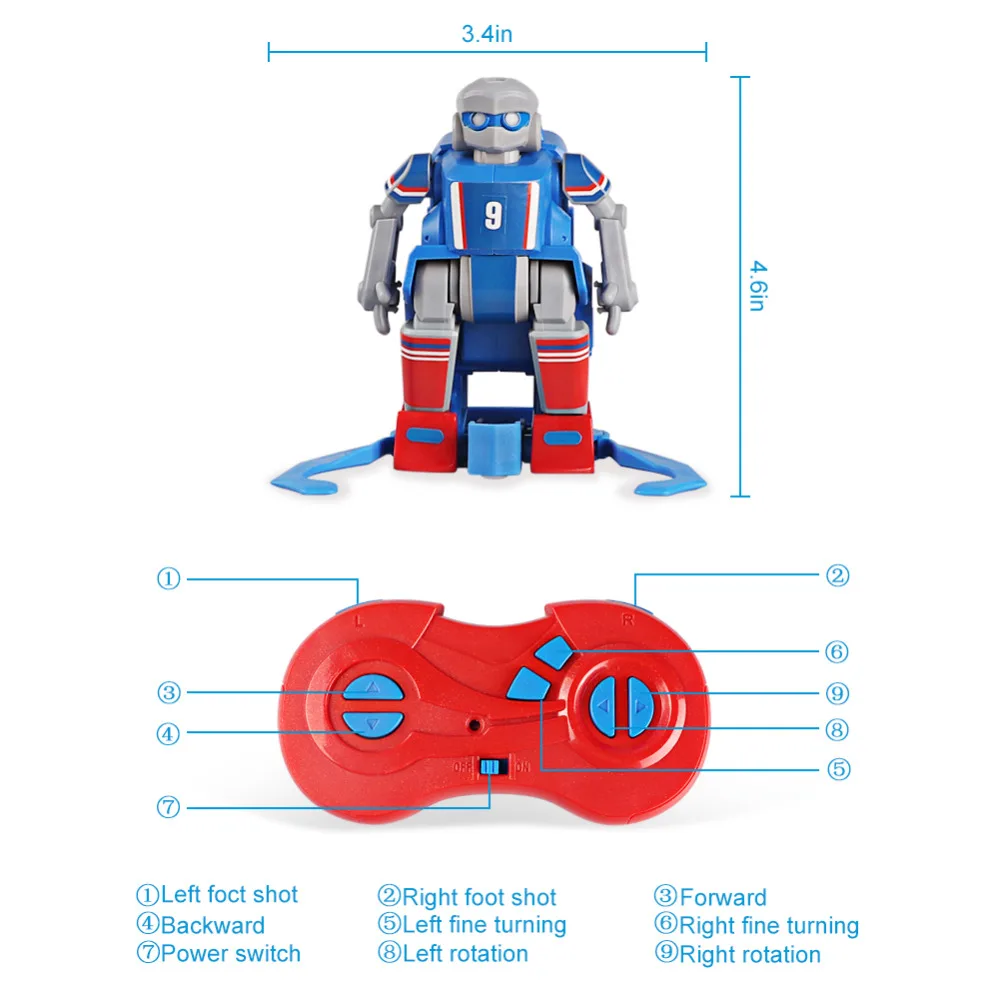 DA XIN Smart RC робот мультфильм Играть Футбол роботизированное дистанционное