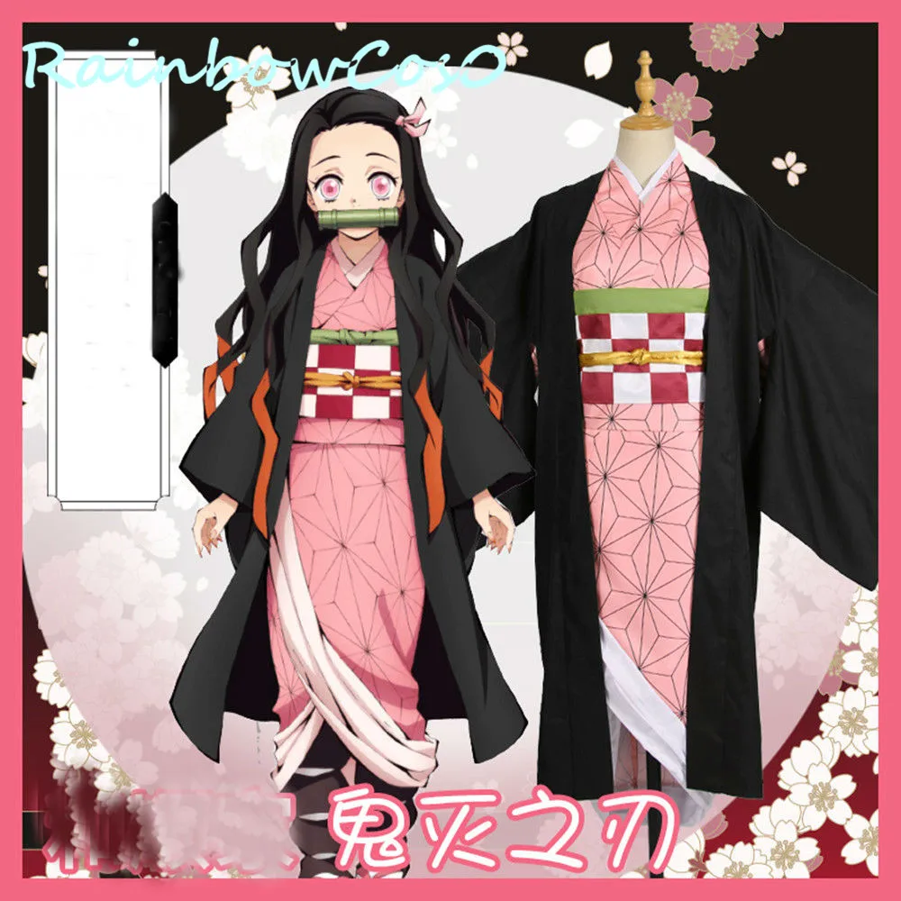 Костюм для косплея RainbowCos0 костюм рассекающего демонов киметасу no Yaiba Kamado Tanjirou