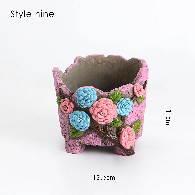 

pocket gardens outdoor planters clay potconcrete molds small succulents decorative flower pots wedding decoration