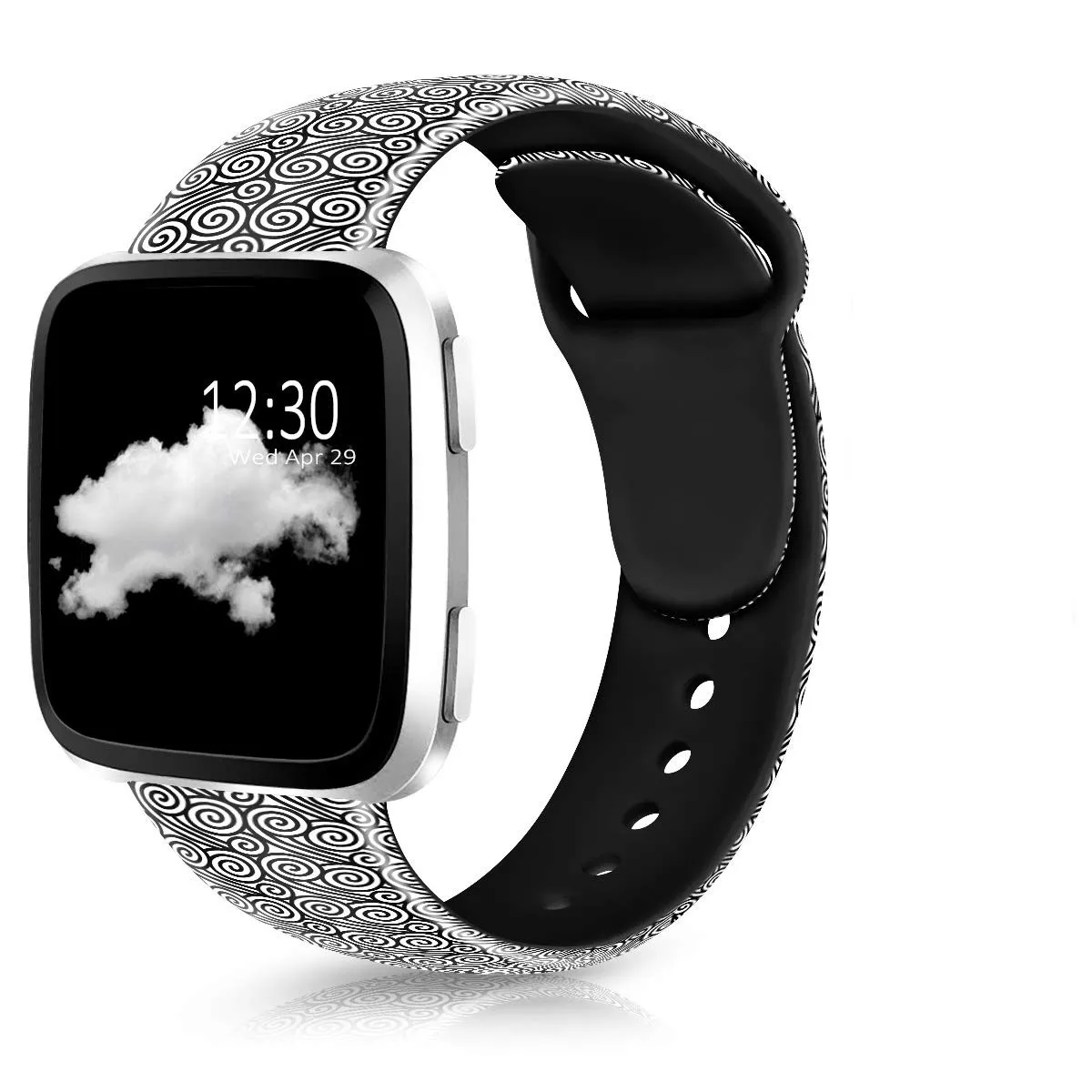 Ремешок с цветочным принтом для Fitbit Versa Band, силиконовые в форме цветка Браслет Fitbit Versa сменные браслеты браслет Ремешки для наручных часов