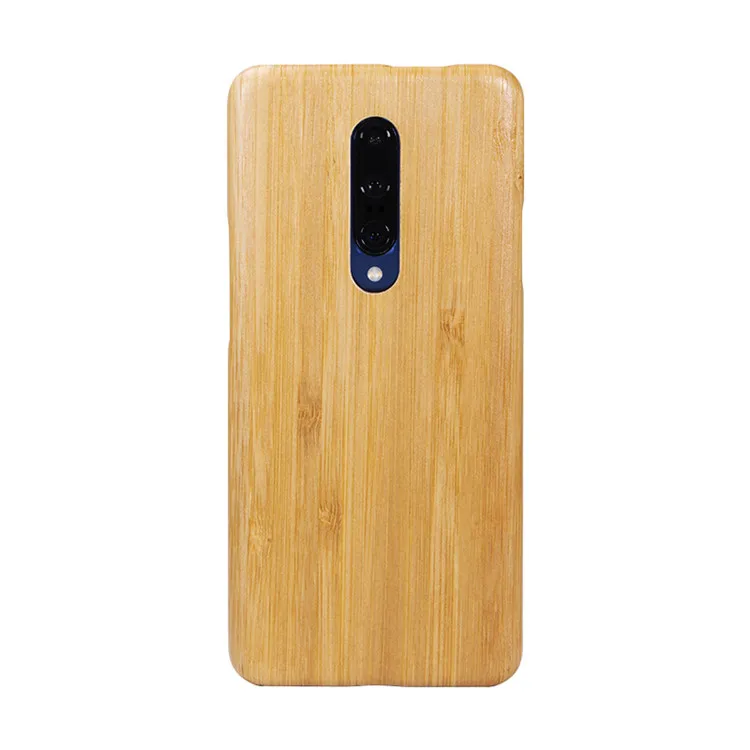 Bamboo Тонкий чехол-накладка для OnePlus 7 Pro деревянное Розовое Дерево Бамбук орех энония дерево - Цвет: Bamboo