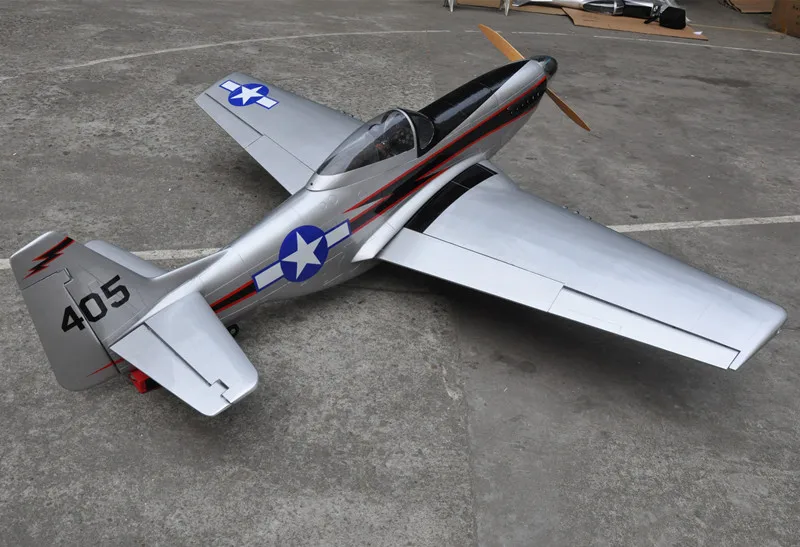 96 &quotMustang 100cc Масштаб RC самолет бензин АРФ модель самолета дерево Fix крыло США