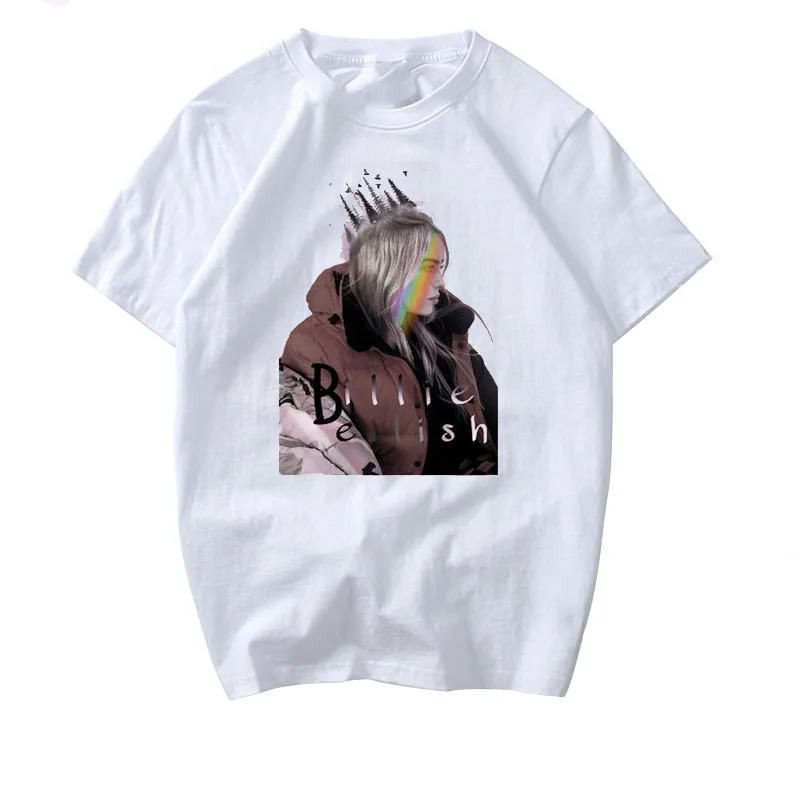 Новейшая футболка Billie Eilish для мужчин/wo Мужская винтажная уличная в стиле хип-хоп