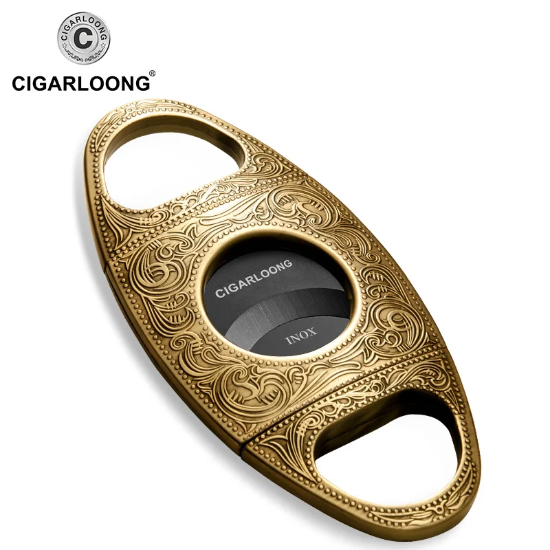 CIAGARLOONG горячая Распродажа ножницы для сигар металлический нож из нержавеющей