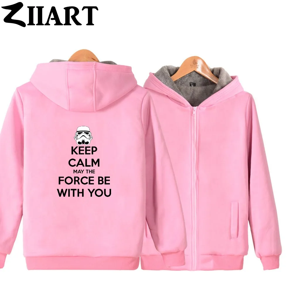 Одежда для пар с надписью star wars KEEP CALM Make THE FORCE BE YOU Мужские осенне зимние
