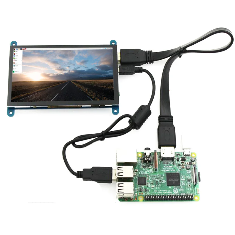 7 дюймов 1024x600 HDMI емкостный ips ЖК-дисплей модуль 5 точки Сенсорный экран Поддержка Raspberry pi ЖК-дисплей Дисплей