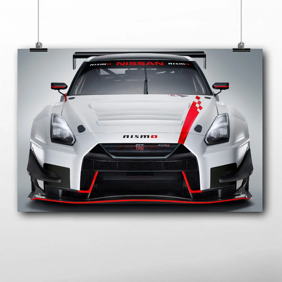 HD обои принты Nissan GTR Супер спортивный автомобиль плакат холст настенная живопись