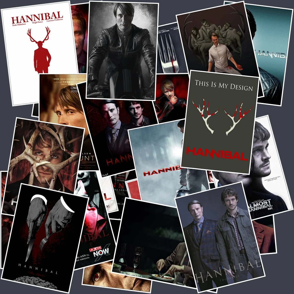 Hannibal ужас триллер наклейка s смешная модная маленькая наклейка домашний декор наклейка s багаж ноутбук игрушка для скейтборда