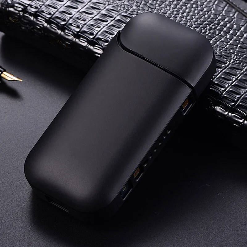 Модный Черный Красный Серебряный PC чехол Plus II III электронная сигарета полный защитный чехол для IQOS 2,4 - Цвет: ECI0898BK
