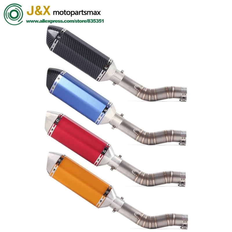 

Motorcycle Exhaust Adapter Middle Link Pipe Escape Muffler Tube Escape Slip On For Suzuki GSXR1000 GSX R1000 GSXR 1000 Exhaust