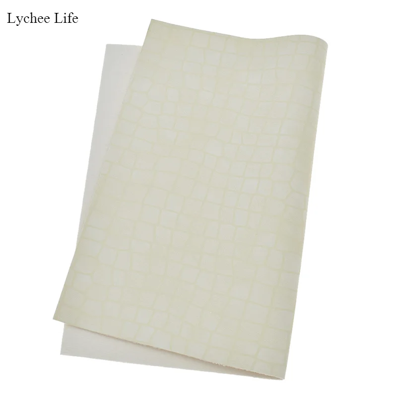 Lychee Life винтажный клетчатый узор A4 ткань высокое качество искусственная кожа