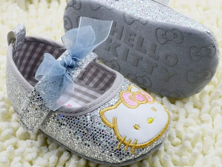drop shopping! girls shoes hello kitty new born baby prewalker sapato girl first walker babies | Мать и ребенок