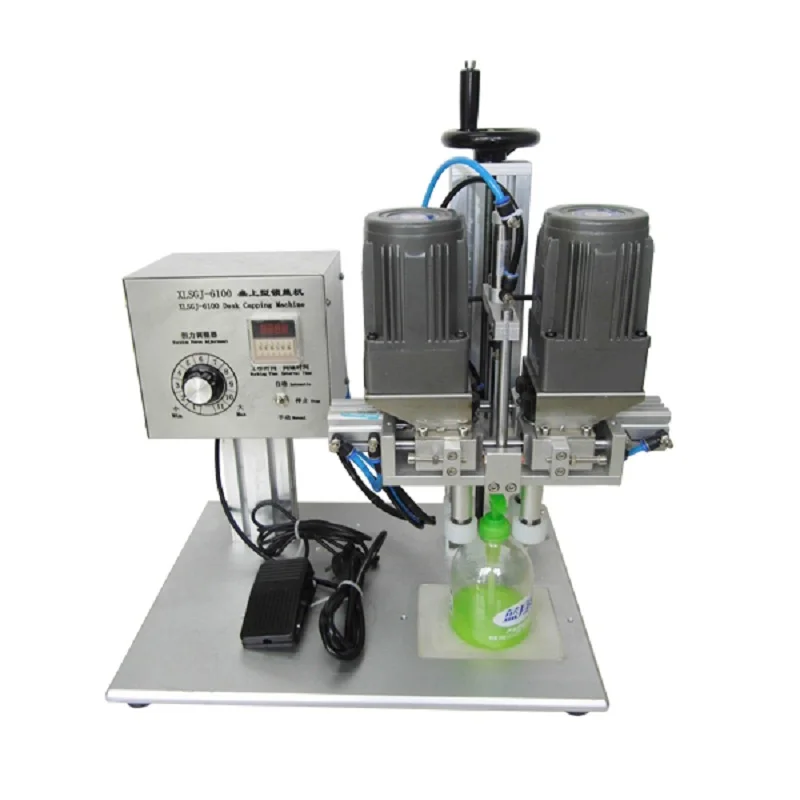 

XLXGJ-6100 cheap price tabletop semi-automatic capping machine