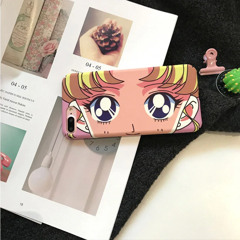JIBAN Lovely Cartoon Phone Case for Apple iPhone 7 8 plus X case personality female models Back Cover iphone 6 6s cases |