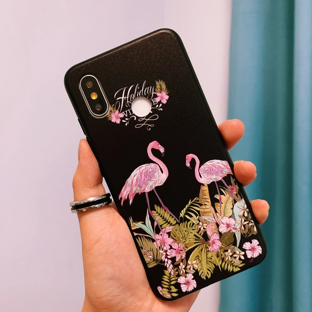 Мягкий силиконовый чехол для Xiaomi Mi 8 SE A1 A2 Lite Redmi Note 5 Plus 3 6 7 6A Pro S2 Pocophone F1 Flamingo с