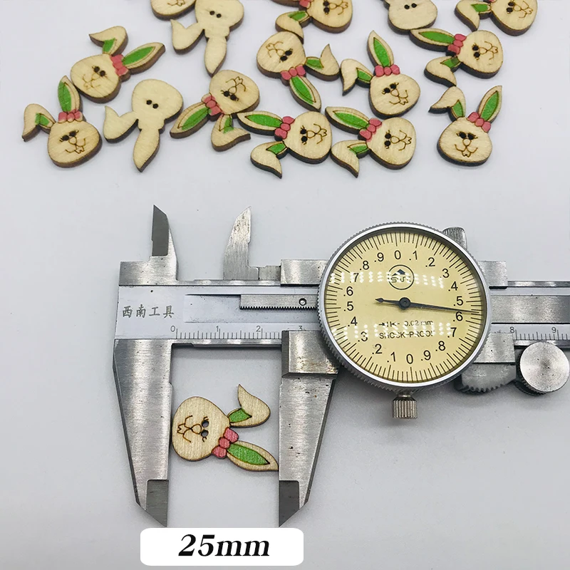10 pcs 19*25mm rabbit decorative wooden buttons sewing seam scrapbooking accessories wood button for clothing Crafts | Дом и сад