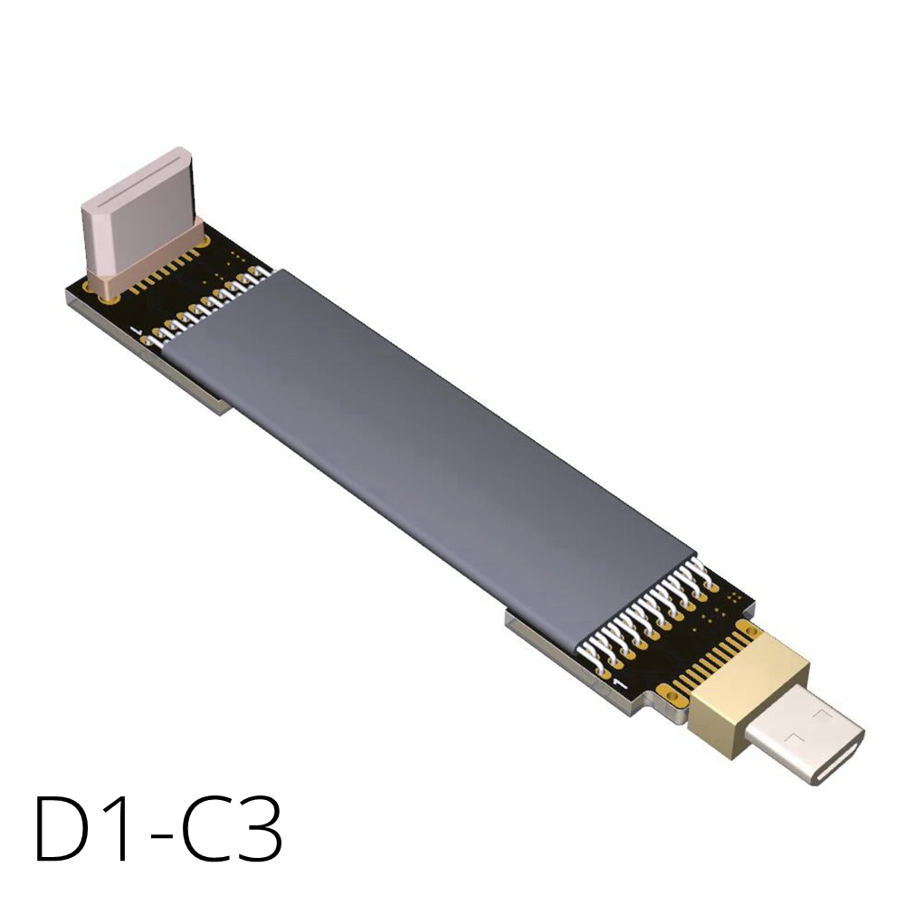 Micro HDMI Mini вниз Угловой кабель Папа папа 5/10/15/20/30/50/80/100 см V2.0 4K x 2K @ 60 Гц для ПК AV HDTV LCD