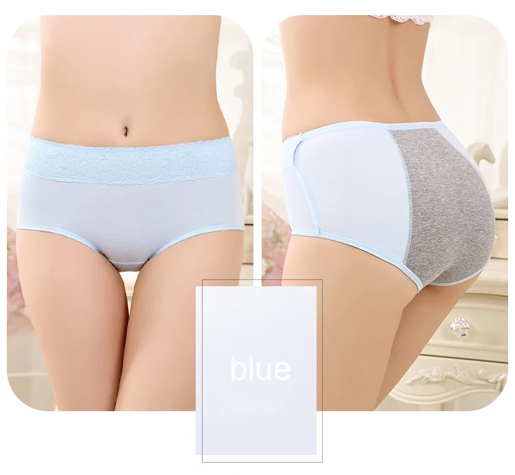 Женское хлопковое нижнее белье со средней талией корректирующие высокие трусы