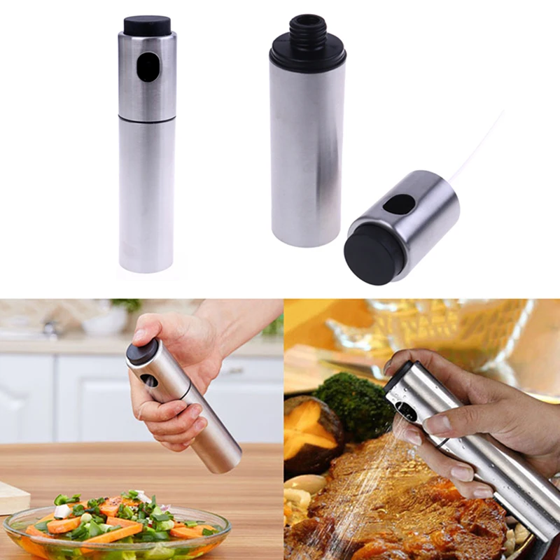 Sweettreats 1Pcs Stainless Steel Spray Pump Fine Mist Olive Bottle Oil Sprayer Pot Cooking Tool | Дом и сад