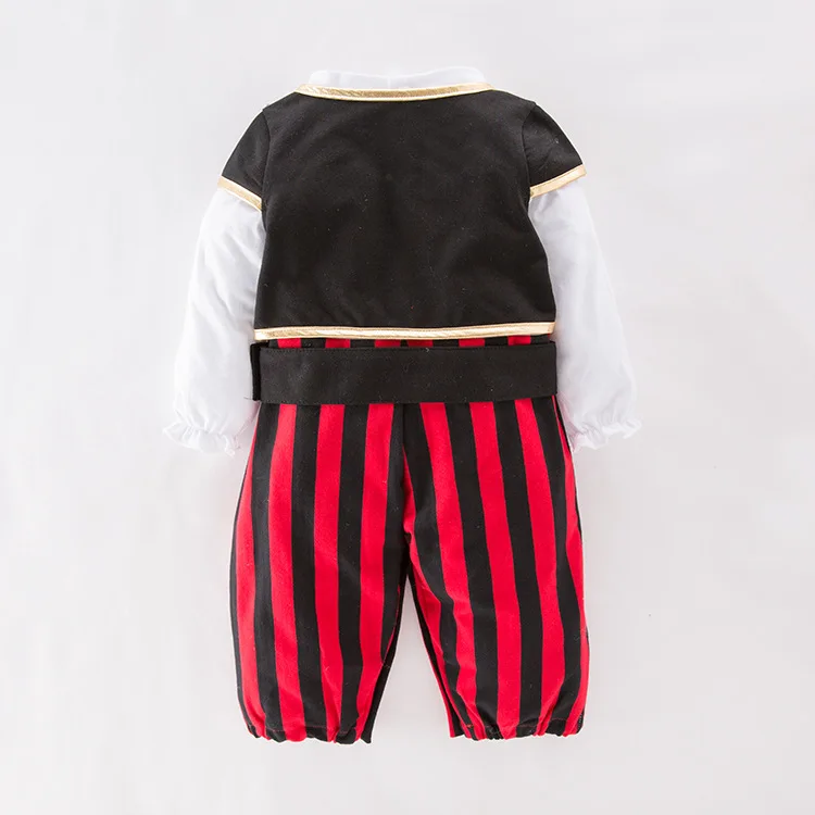 Baby Boys Clothes Lovely New Pirate Captain Halloween Boy Set Children's Costume Dance Cosplay Young children4 pieces suits |