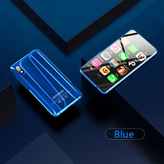 Satrend S11, 4G, мини-смартфон, 3,22 дюймов, маленький экран, процессор Android 7,1, четырехъядерный процессор MTK6739, 2 Гб ram, 16 ГБ rom, мобильный телефон - Цвет: Blue