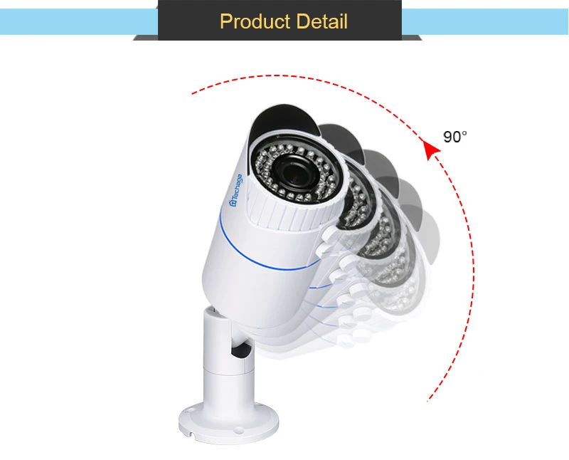 Techage 1080P 2MP 25fps CCTV 48V POE IP камера 2,8 мм-12 мм моторизованный зум авто объектив Открытый Onvif безопасности наблюдения IP камера