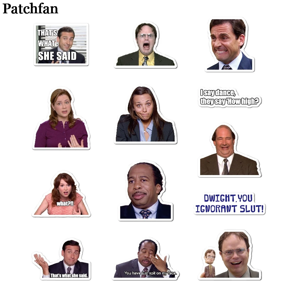 Patchfan 50 шт. офис, ТВ-шоу дети наклейки для скрапбукинга DIY ноутбук скейтборд мотоцикл Декоративные значки Pasters A2062