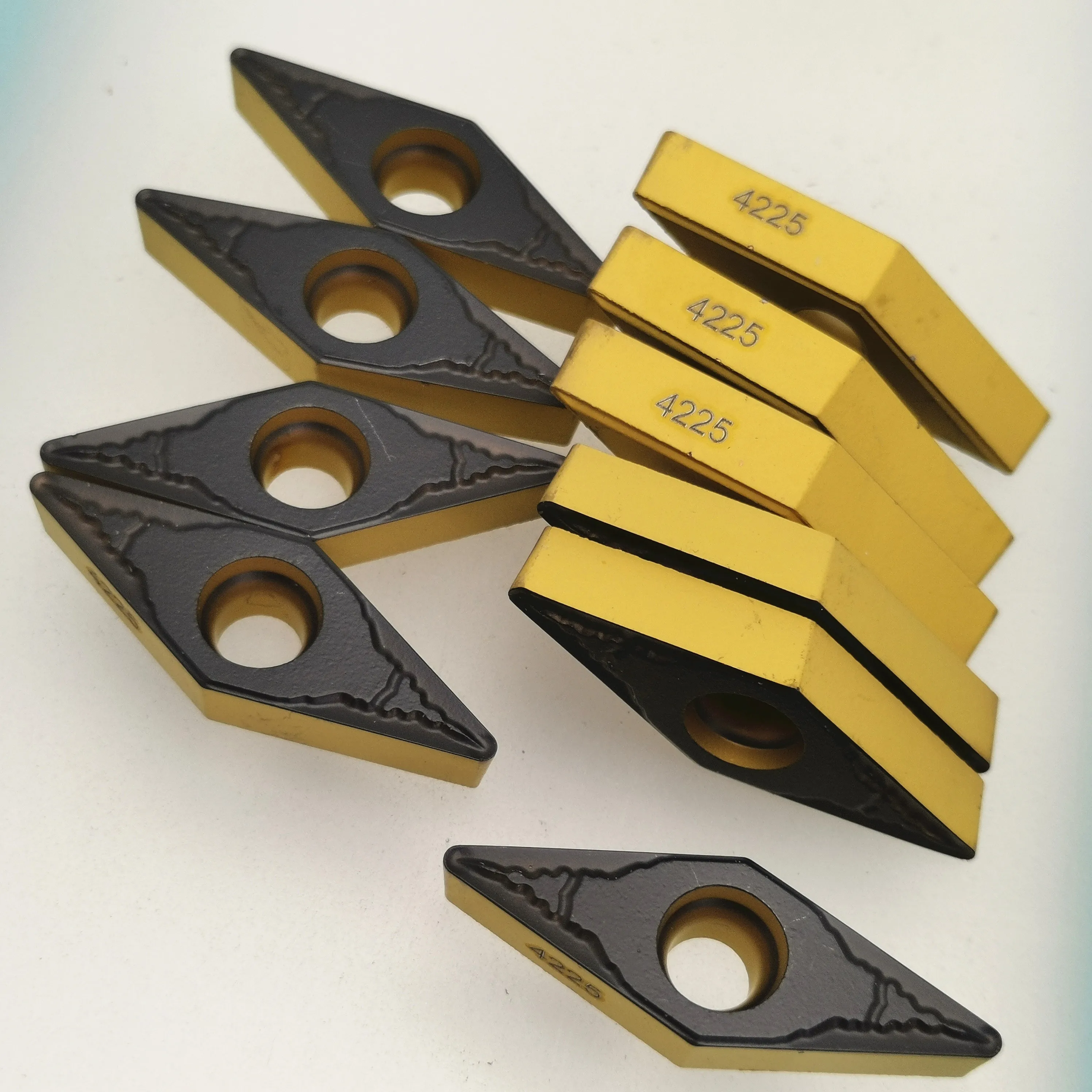 10PCS VBMT160408 PM4225 VBMT 160408 PM 4225 Carbide insert turning tool lathe cutter milling cutter CNC cutting tool VBMT160404