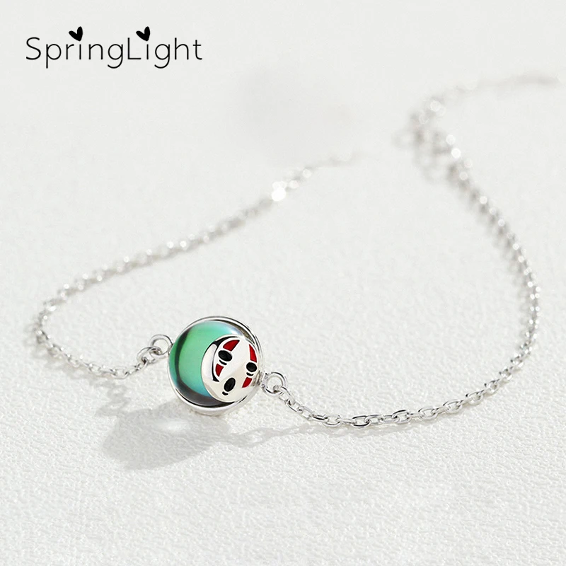 Женский браслет Spring Light из серебра 925 пробы с героями мультфильмов без лица