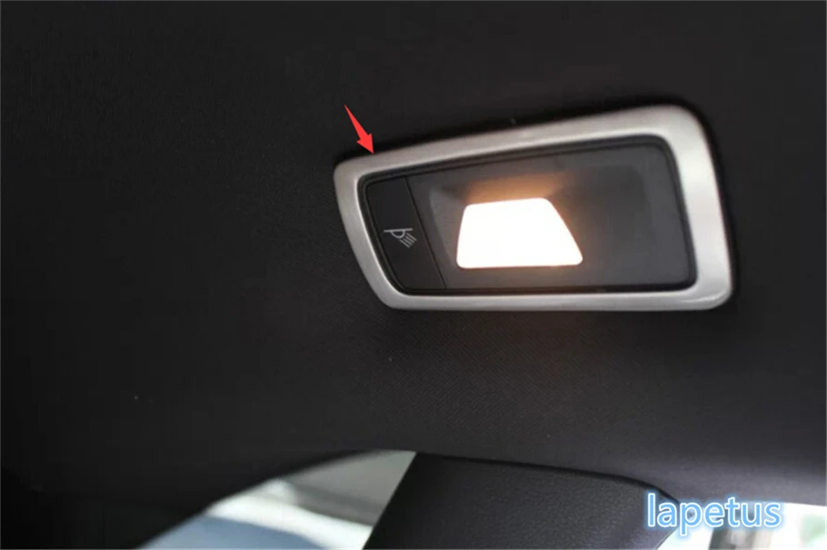 

Lapetus Matt ! ABS Reading Lights Lamp Decoration Frame Cover Trim 3 pcs Fit For Porsche Macan 2014 2015 2016 2017 2018 2019