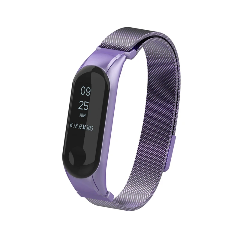 YUEDAER цветной mi Band 3 металлический ремешок для Xiaomi mi Band 3 mi lanese Loop браслет mi Band 3 Correa mi Band 3 аксессуары на магните