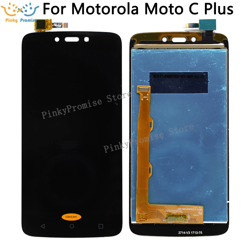 ЖК дисплей для Motorola Moto C Plus CPlus XT1723 сенсорный экран Сенсорное стекло в сборе черный