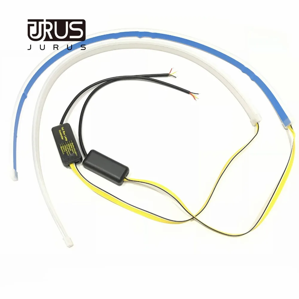 JURUS 2 шт. гибкая светодиодная лента DRL дневные ходовые огни мотоцикл