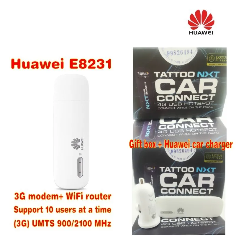 

Набор из 100 шт., Huawei E8231, 3G, белый, мобильный, Wi-Fi, точка доступа, беспроводной роутер, MIFI, данные, доставка DHL