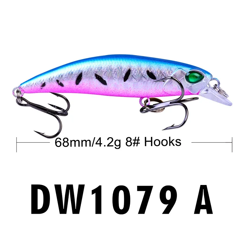 5 шт./лот новые рыболовные приманки PRO BEROS Style Minnow 4 2 г 0 15 унции/6 8 см 68 &quot набор