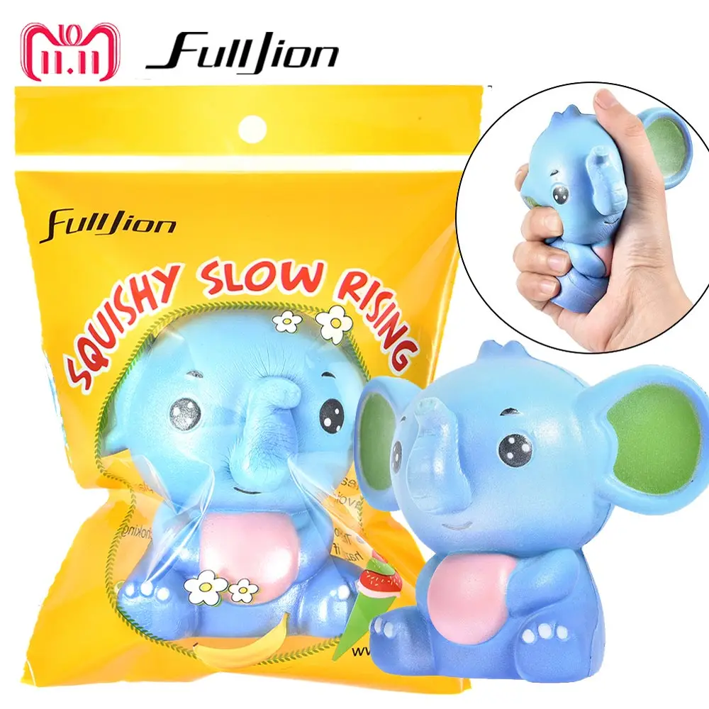 Fulljion развлечения Jumbo Squishy слон Squish Новинка кляп игрушка для детей снятие стресса