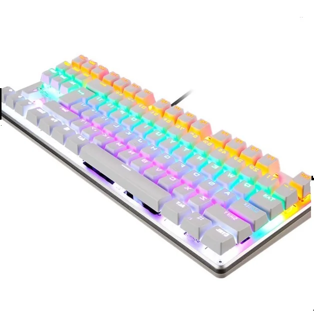 LINGBAO 87/104 Ключ 9 светодио дный Свет подсветкой компьютерных игр механическая