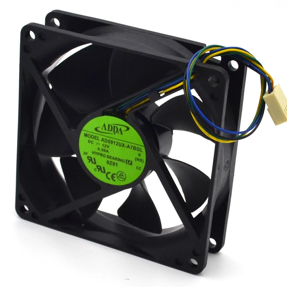 92 мм (90 мм) с PWM 12V вентилятор новый бренд для ADDA AD0912UX A7BGL 9225 3900 об/мин 50CFM Процессор