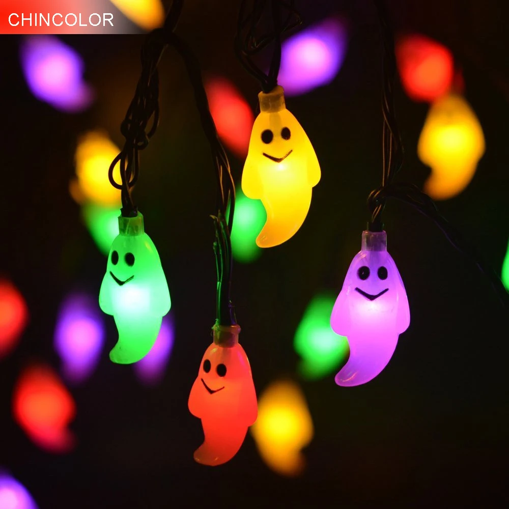 

3.5M 20Led Ghost Eyes String Halloween Lighting nightlight 3M AA battery or 220V Party Props Fairy Halloween Decor L
